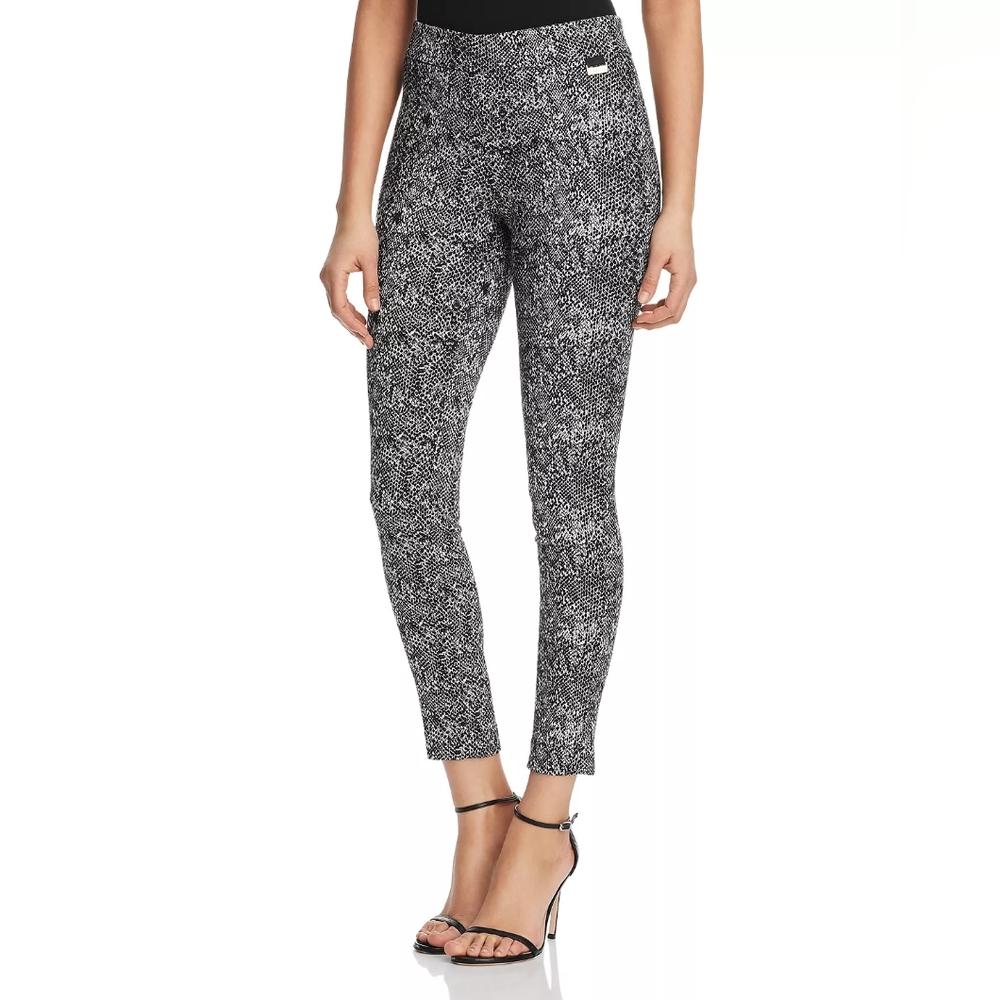 Calvin Klein snake print pull on skinny legging pants, 29", gray